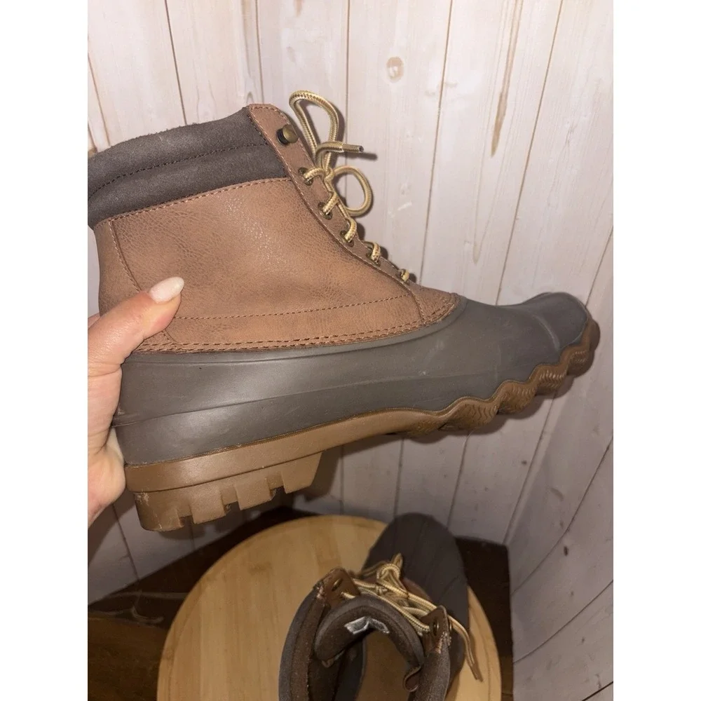 Sperry‎ Top Sider Shoes Avenue Duck Boots Tan Men 9 M Waterproof